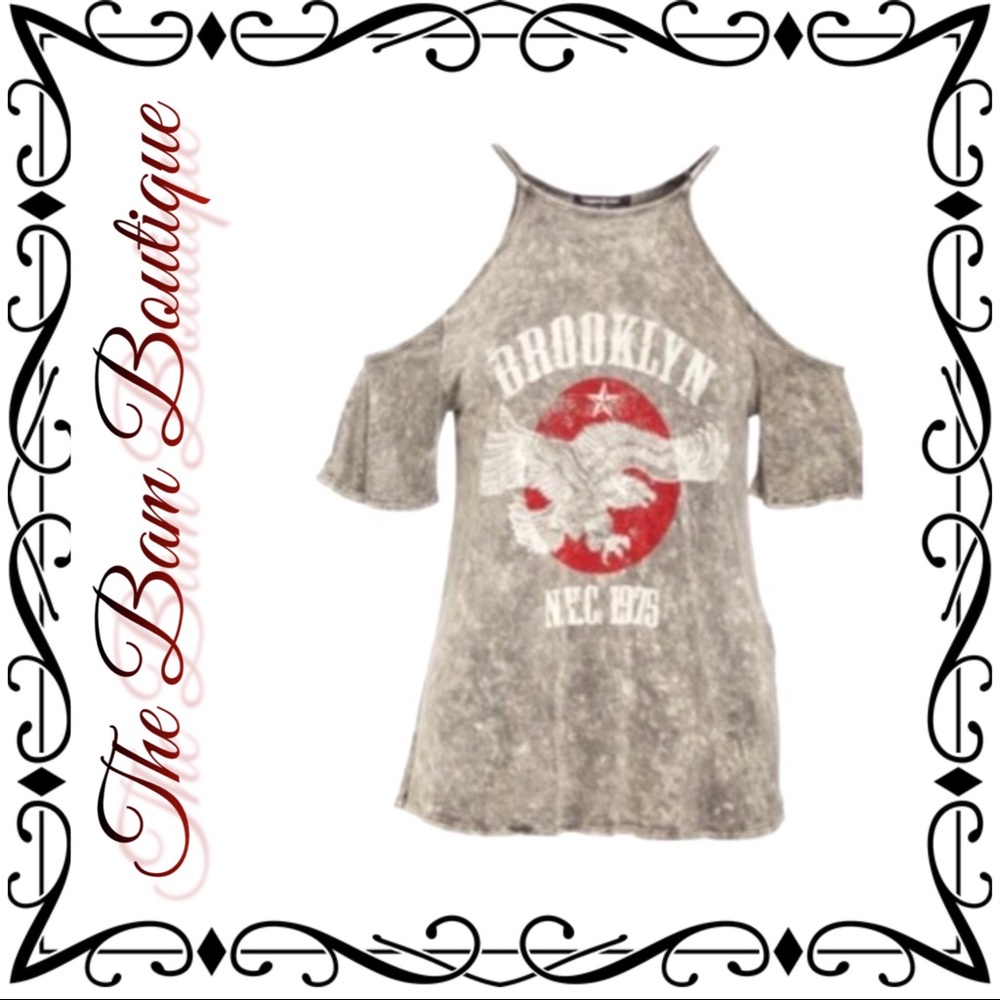Heather ‘Brooklyn’ Off Shoulder Tee